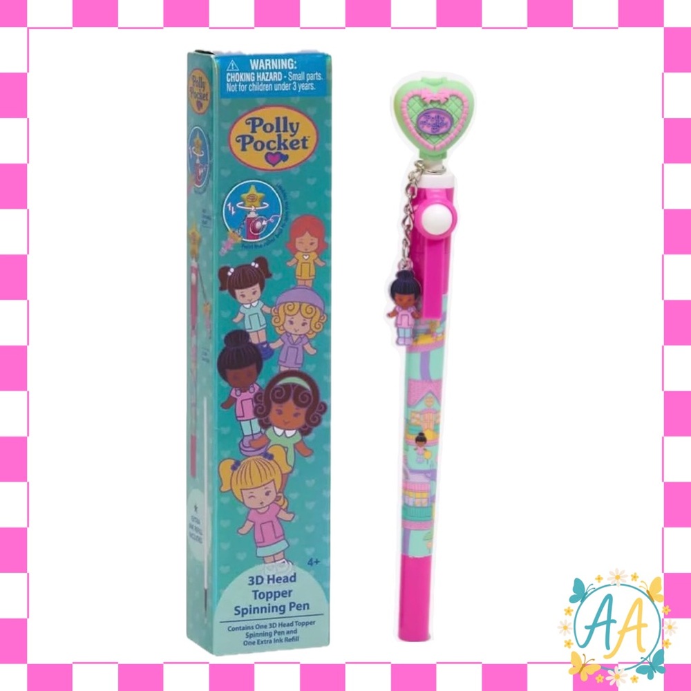 Polly Pocket 3D Spinning Blind Box Pen - Pink